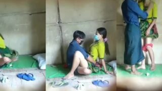 ထမီလှန်ပြီး ရှယ်ပြန်ဆောင့် (ချောင်းရိုက်)